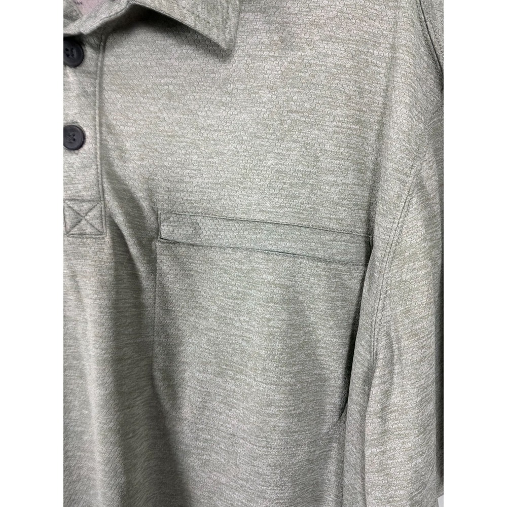 Duluth Trading Co Polo Shirt Men's L Green‎ Performance Pocket Short Sleeve - Picture 3 of 5